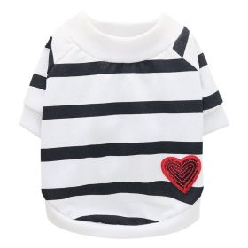 Jarre Aero Bull Pug Puppy Clothes Teddy Milk Cat Pet Spring And Summer Thin Small Dog Puppy (Option: White-S)